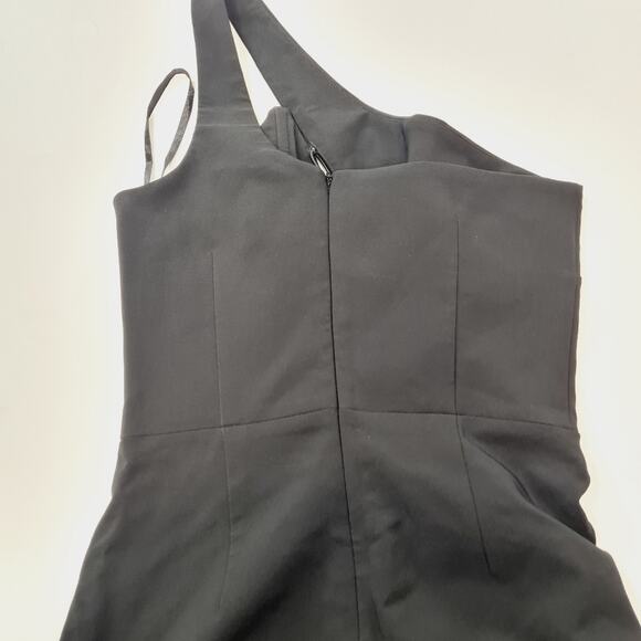 Michael Costello Black Lace-Up Jumpsuit - Picture 9 of 14